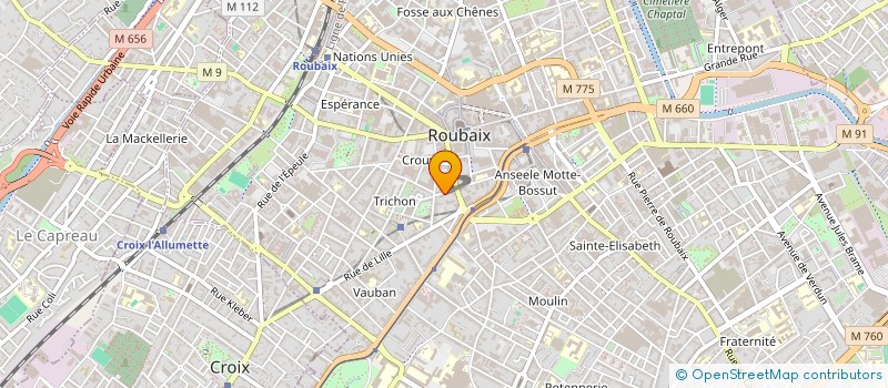 localisation de l'entreprise SCI LA CITE TECHNIQUE  ROUBAIX