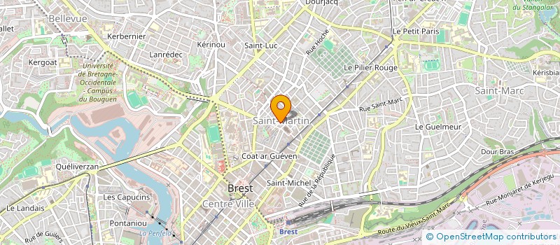 localisation de l'entreprise SCI LA CITY  BREST