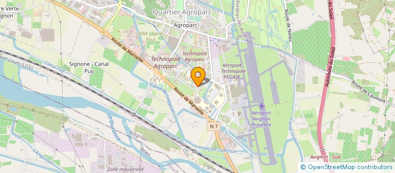 localisation de l'entreprise SCI LA CLAIRETTE  AVIGNON