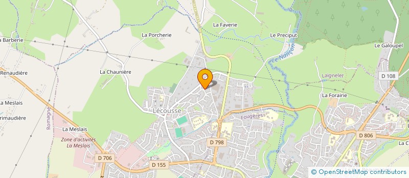 localisation de l'entreprise SCI LA CLAIRIERE  LECOUSSE