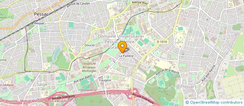 localisation de l'entreprise SCI LA CLAIRIERE à PESSAC