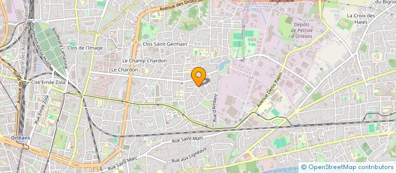 localisation de l'entreprise SCI LA CLAIRIERE à ORLEANS