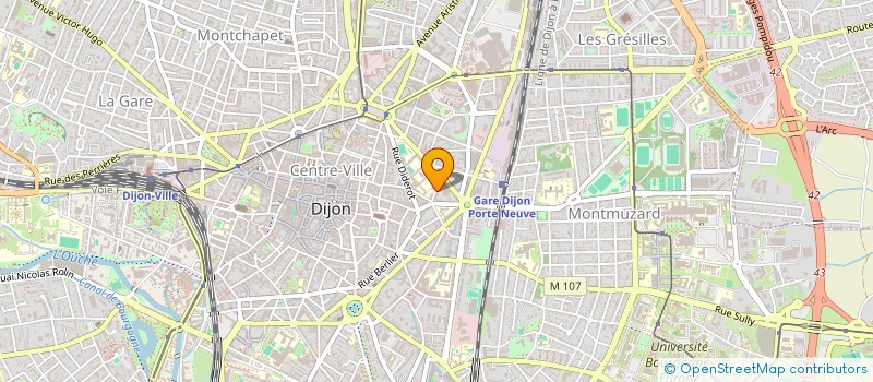 localisation de l'entreprise SCI LA CLAIRIERE à DIJON