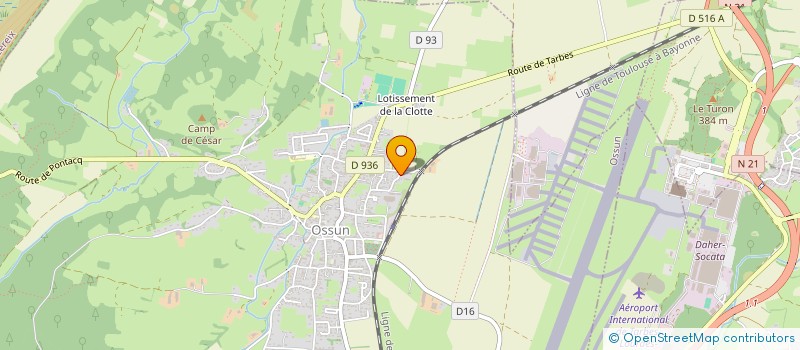 localisation de l'entreprise SCI LA CLAIRIERE AUX CHEVREUILS  OSSUN