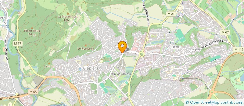 localisation de l'entreprise SCI LA CLAPASIENNE  CLAPIERS