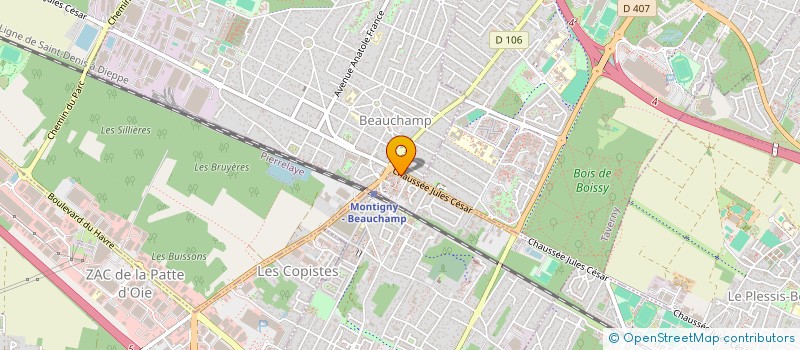 localisation de l'entreprise SCI LA CLARTE  BEAUCHAMP