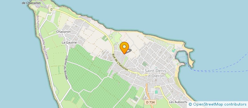 localisation de l'entreprise SCI LA CLARTE  SAINT DENIS D'OLERON