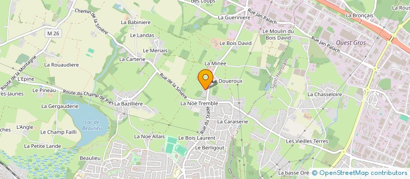 localisation de l'entreprise SCI LA CLASSE à COUERON