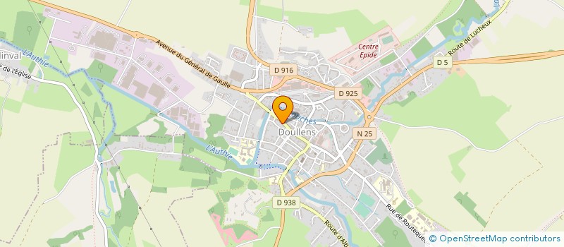 localisation de l'entreprise SCI LA CLAUSERIE  DOULLENS