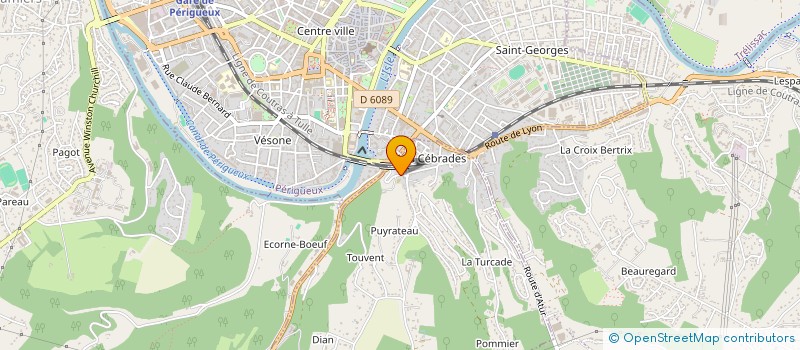 localisation de l'entreprise SCI LA CLAUTRE à SANILHAC