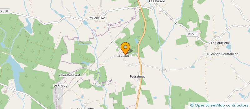 localisation de l'entreprise SCI LA CLAUTRE à JAVERDAT