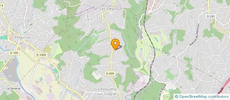 localisation de l'entreprise SCI LA CLAVELONNE à LA ROQUETTE-SUR-SIAGNE