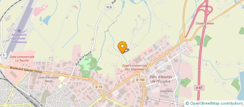 localisation de l'entreprise SCI LA CLAVERIE à CHOLET