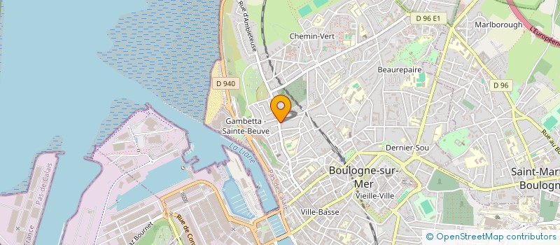 localisation de l'entreprise SCI LA CLE DE SOL  BOULOGNE-SUR-MER