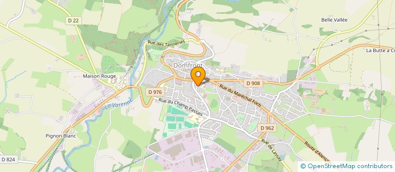 localisation de l'entreprise SCI LA CLE DE ST PIERRE à DOMFRONT-EN-POIRAIE