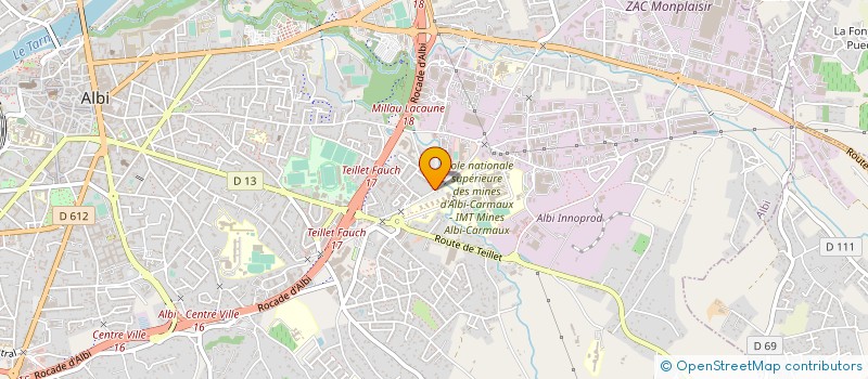 localisation de l'entreprise SCI LA CLE DES CHAMPS à ALBI