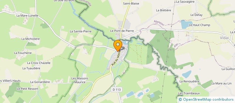 localisation de l'entreprise SCI LA CLE DES CHAMPS  VILLENEUVE-EN-PERSEIGNE