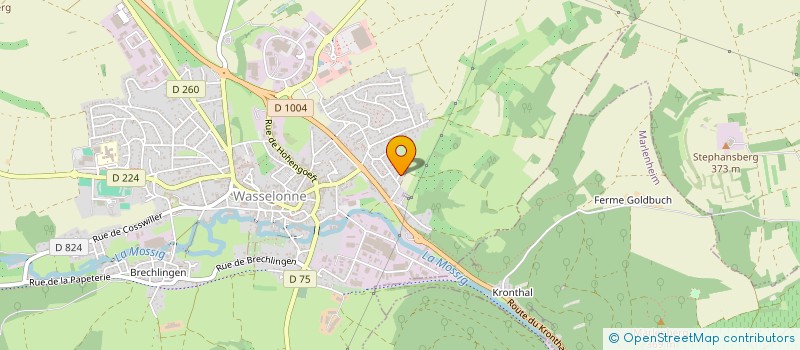 localisation de l'entreprise SCI LA CLE DES CHAMPS  WASSELONNE