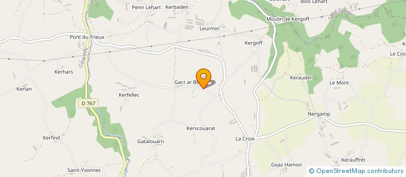 localisation de l'entreprise SCI LA CLE DES CHAMPS  SENVEN-LEHART