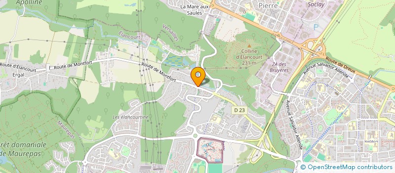 localisation de l'entreprise SCI LA CLE DES CHANTS  ELANCOURT