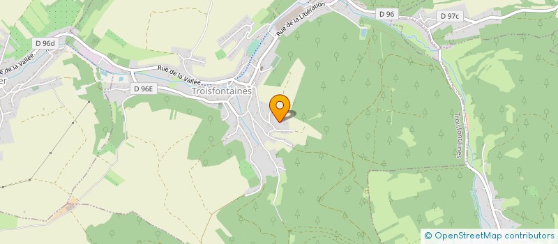 localisation de l'entreprise SCI LA CLE DU BOIS  TROISFONTAINES