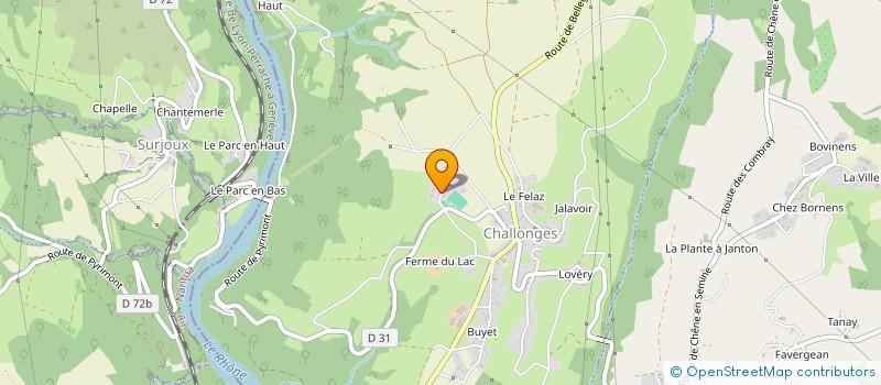 localisation de l'entreprise SCI LA CLE DU TEMPS  CHALLONGES