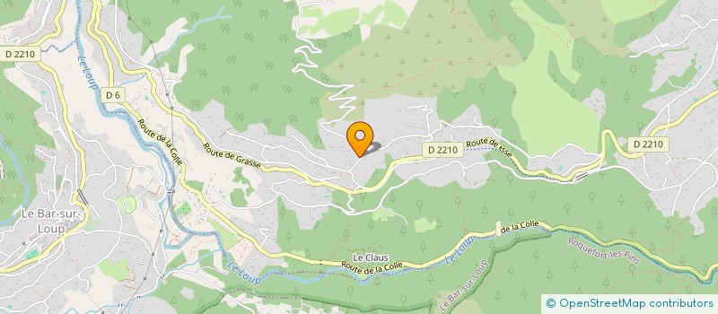 localisation de l'entreprise SCI LA CLEDE à TOURRETTES-SUR-LOUP