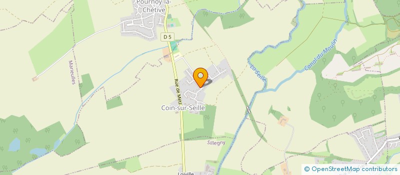 localisation de l'entreprise SCI LA CLEF DE SCY  COIN-SUR-SEILLE