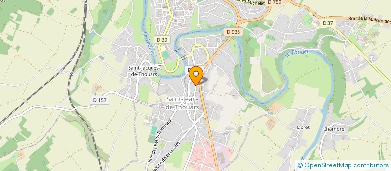 localisation de l'entreprise SCI LA CLEF DES CHAMPS  SAINT-JEAN-DE-THOUARS