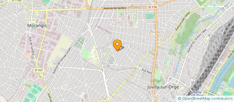 localisation de l'entreprise SCI LA CLEF DES CHAMPS  JUVISY-SUR-ORGE