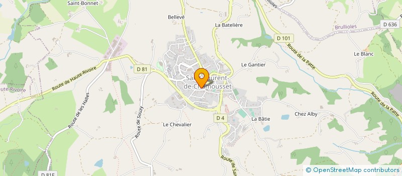 localisation de l'entreprise SCI LA CLEF DESCHAMPS  SAINT-CLEMENT-LES-PLACES