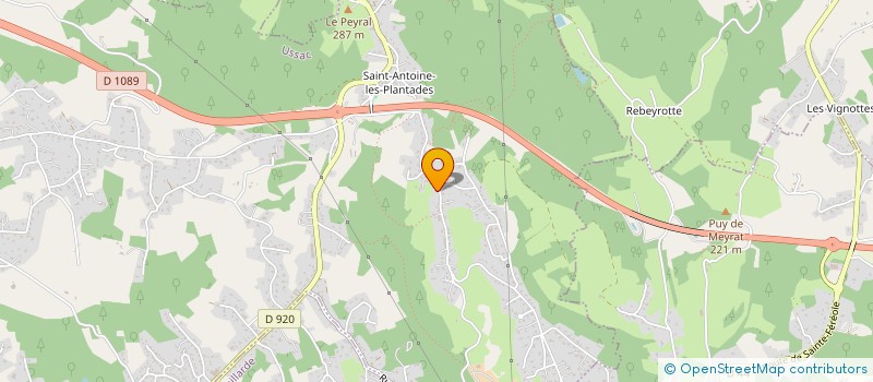 localisation de l'entreprise SCI LA CLEMENTINE  USSAC