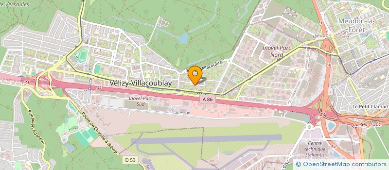localisation de l'entreprise SCI LA CLERMONTOISE  VELIZY-VILLACOUBLAY