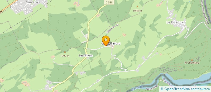 localisation de l'entreprise SCI LA CLOISON  VILLERS-LE-LAC