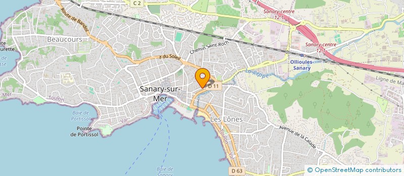 localisation de l'entreprise SCI LA CLOSERIE à SANARY-SUR-MER