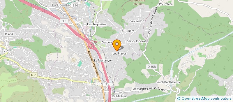 localisation de l'entreprise SCI LA CLOTILDE  LA BOUILLADISSE