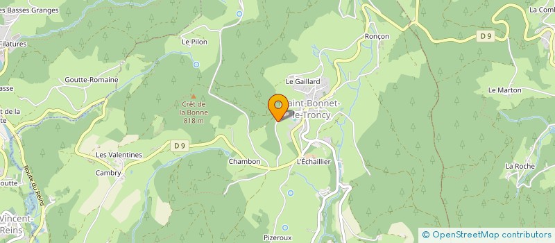 localisation de l'entreprise SCI LA CLOUTERIE  CHAMBOST-ALLIERES