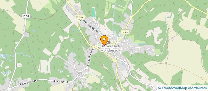 localisation de l'entreprise SCI LA COCARDE à BRUYERES-ET-MONTBERAULT