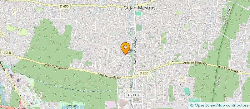 localisation de l'entreprise SCI LA COCCINELLE  GUJAN-MESTRAS