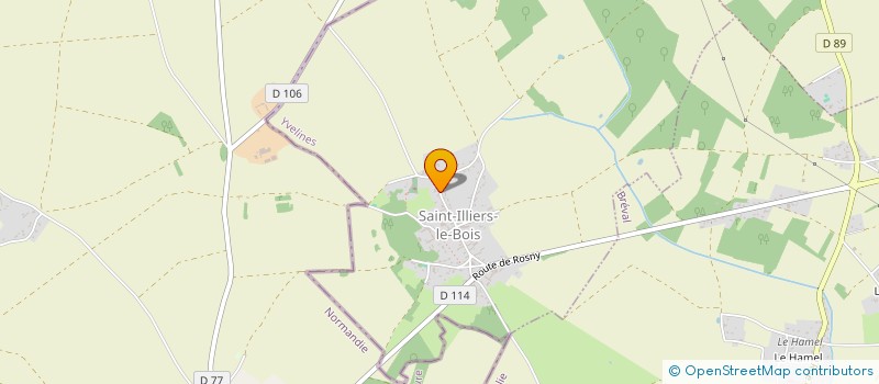 localisation de l'entreprise SCI LA COCCINELLE  SAINT-ILLIERS-LE-BOIS