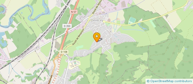 localisation de l'entreprise SCI LA COCCINELLE  DEVECEY