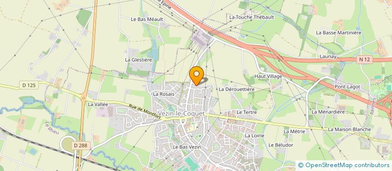 localisation de l'entreprise SCI LA COCHARDIERE  VEZIN-LE-COQUET