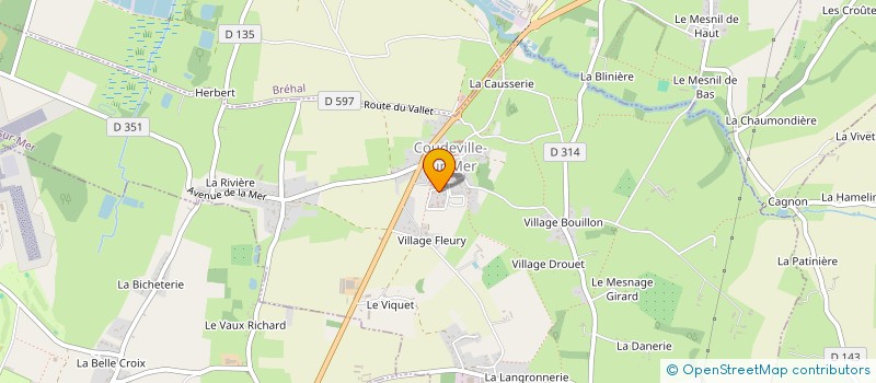 localisation de l'entreprise SCI LA COCOTTE  COUDEVILLE-SUR-MER