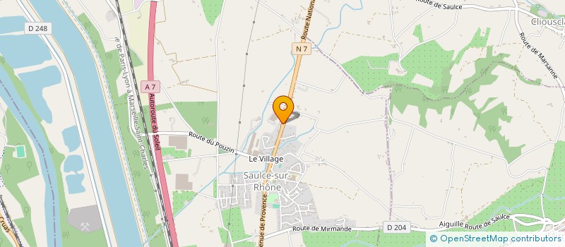 localisation de l'entreprise SCI LA COFRES  SAULCE-SUR-RHONE