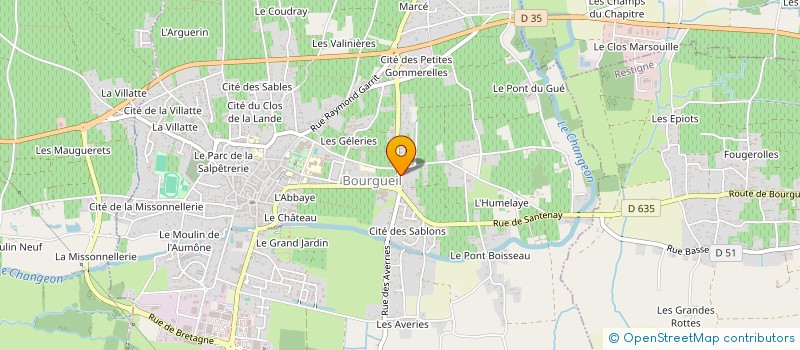 localisation de l'entreprise SCI LA COGNARDERIE à BOURGUEIL