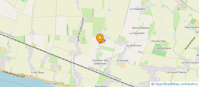 localisation de l'entreprise SCI LA COHUE  LOIRE-AUTHION