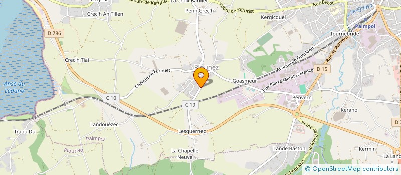 localisation de l'entreprise SCI LA COLIGNERE  PAIMPOL