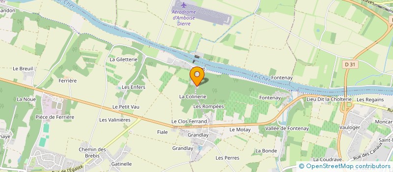 localisation de l'entreprise SCI LA COLINERIE  BLERE