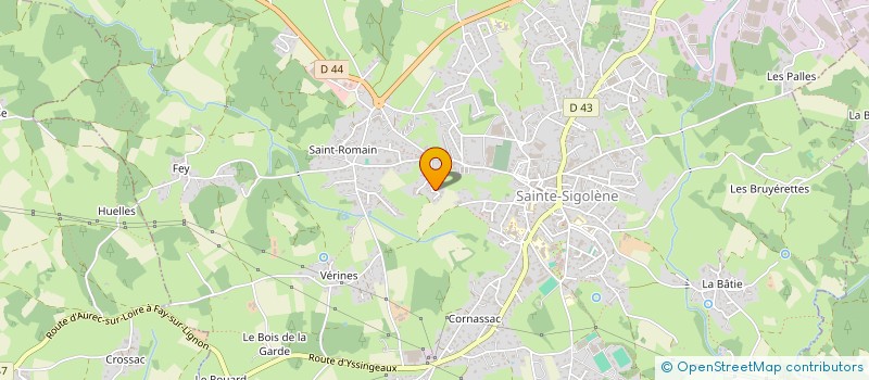 localisation de l'entreprise SCI LA COLLANGE à SAINTE-SIGOLENE