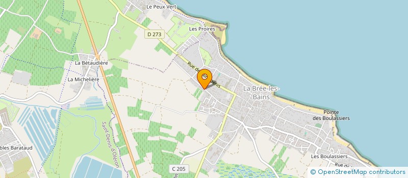 localisation de l'entreprise SCI LA COLLASSERIE  LA BREE-LES-BAINS